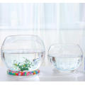 wholesale clear large small round glass fish bowl